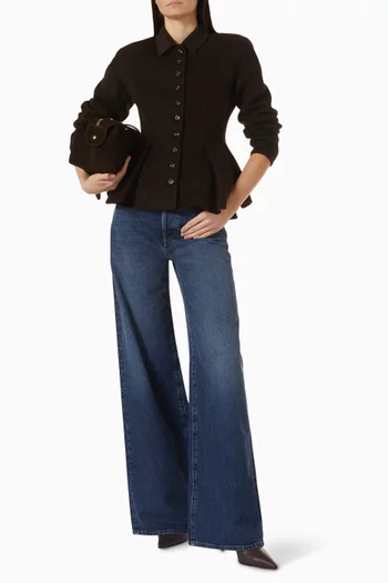 Peplum Jacket in Wool