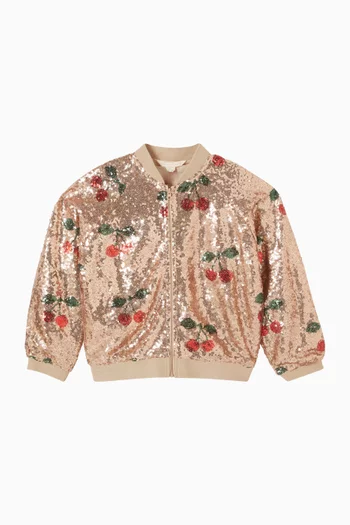 Starla Sequin Bomber Jacket