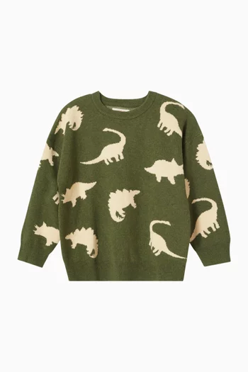 Lapis Sweater in Cotton-wool Blend
