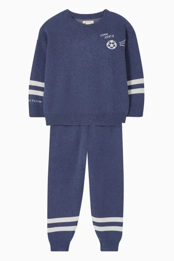 Lapis Sweater in Cotton-wool Blend