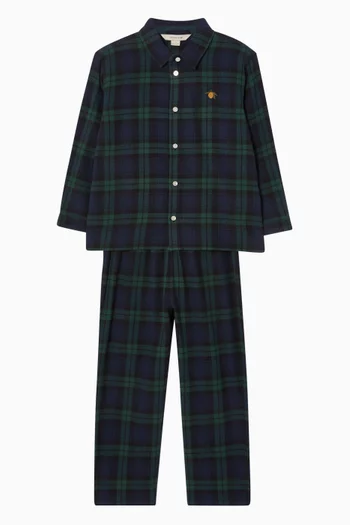 Checky Shirt in Brushed Organic Cotton