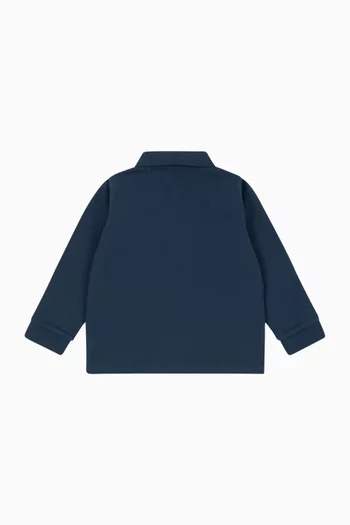 Florian Long-sleeve Polo Shirt in Organic Cotton
