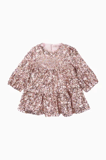 Lila Sequin-embellished Dress