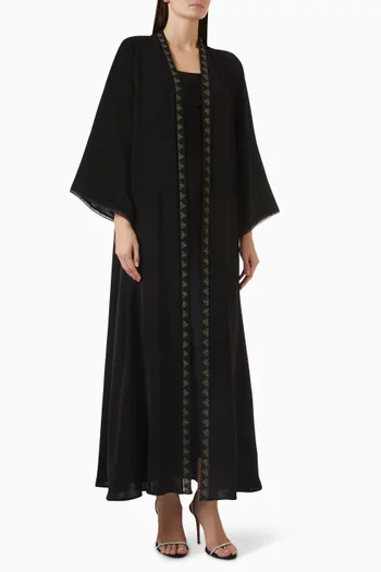 Embroidered Abaya Set