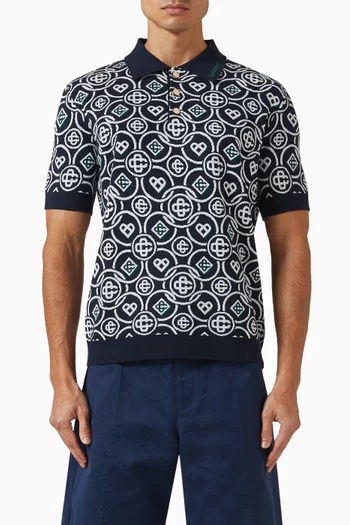 Monogram Polo T-shirt in Knit
