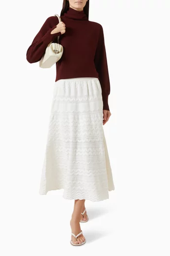 Nora2 Stand-up Collar Sweater in Wool