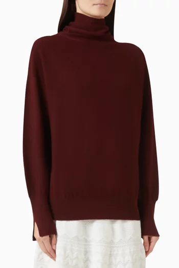 Nora2 Stand-up Collar Sweater in Wool