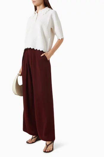 Lauren Fluid Knit Pants in Wool