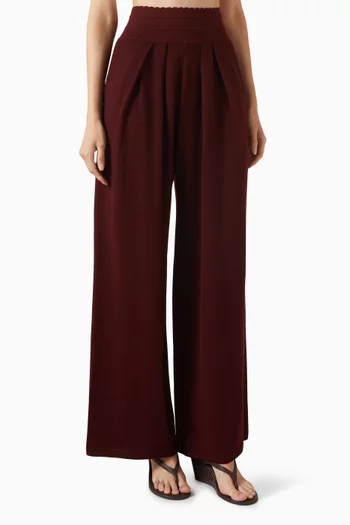 Lauren Fluid Knit Pants in Wool