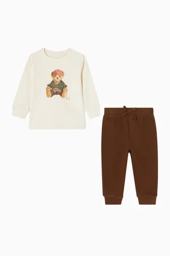 Polo Bear T-shirt & Sweatpants Set