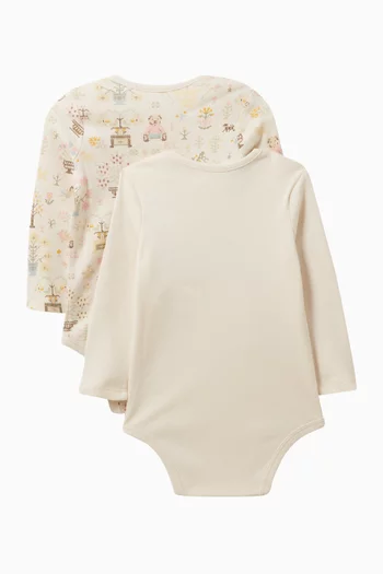 Graphic Print Sleepsuits, Set of 2