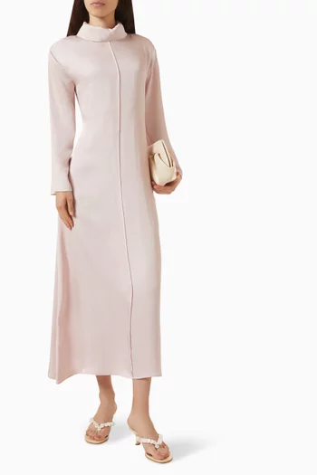 Tie-back Dress in Acetate