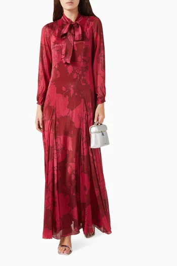 Floral Dress in Chiffon