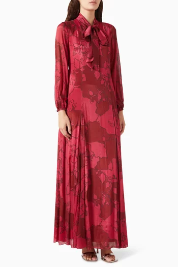 Floral Dress in Chiffon