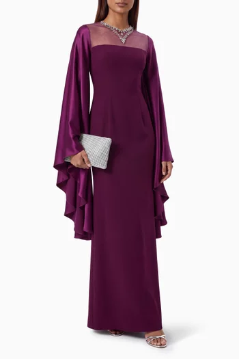Resse Dress in Crepe Satin