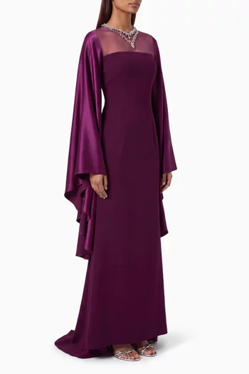Resse Dress in Crepe Satin