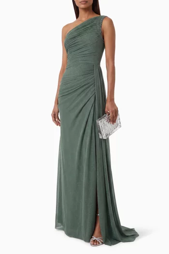 Asha One-shoulder Draped Dress