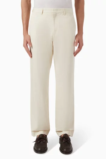 Louie Relaxed Chino Pants in Cotton & Linen