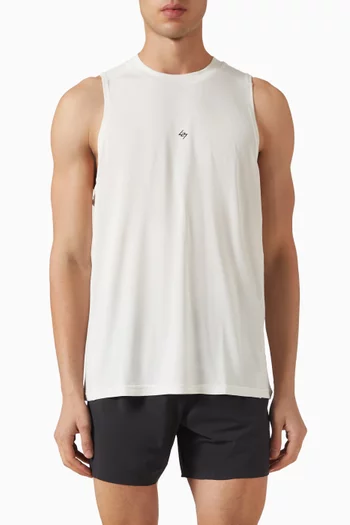 247 Numbers Vest Tank Top in Mesh