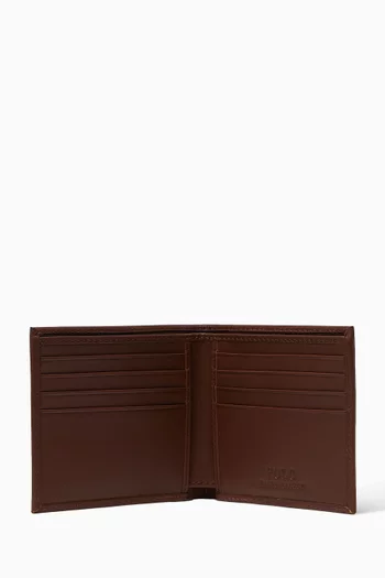 Polo Bear Bifold Wallet in Leather