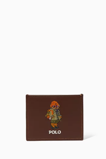 Polo Bear Card Case in Leather