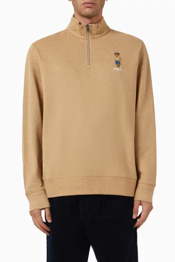 Polo Bear Sweatshirt in Double-knit Jersey