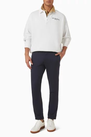 Knit Polo Shirt in Cotton Blend