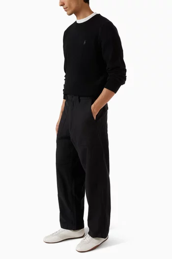 Patch-pocket Pants in Cotton