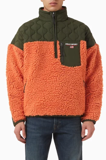 Knit Half-zip Sweatshirt