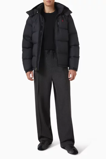 Embroidered Puffer Jacket