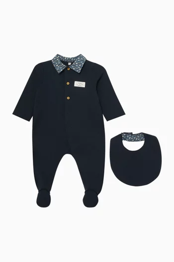Logo Pyjama & Bib Set