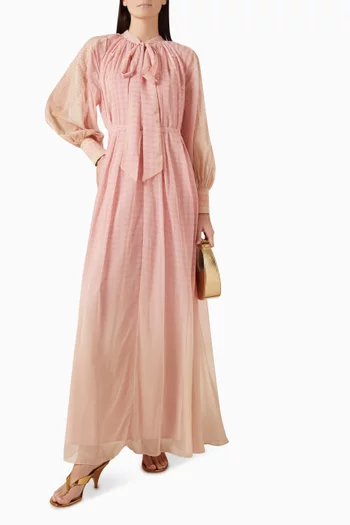 Shea Printed Maxi Dress in Chiffon