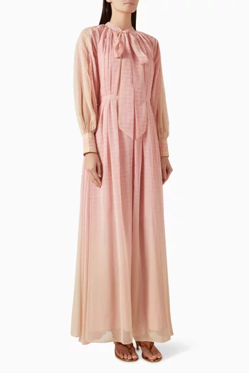 Shea Printed Maxi Dress in Chiffon
