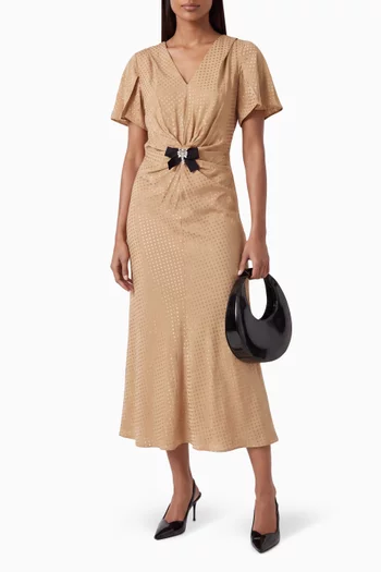 Draped Midi Dress