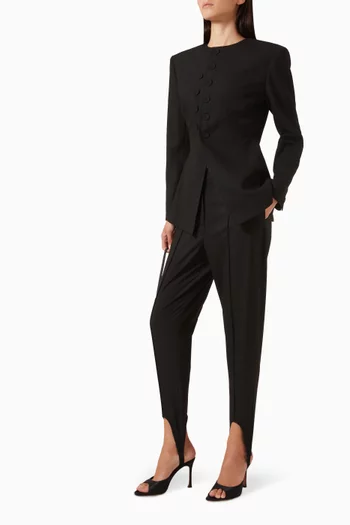 Stirrup Slim-fit Pants