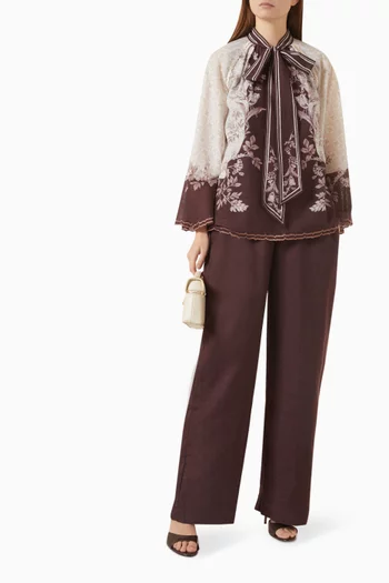 Elyra Printed Co-ord Set in Linen