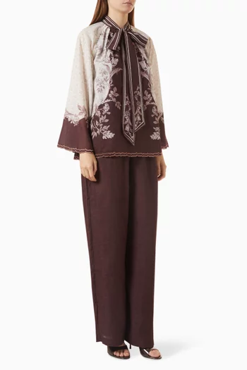 Elyra Printed Co-ord Set in Linen