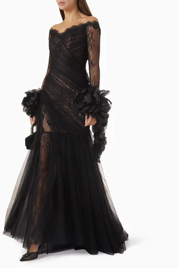 Veloura Gown in Lace