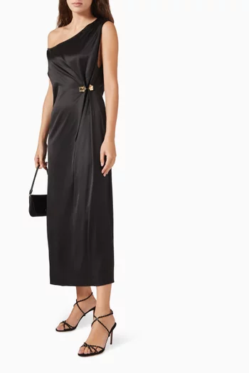 Kara One-shoulder Dress in Satin