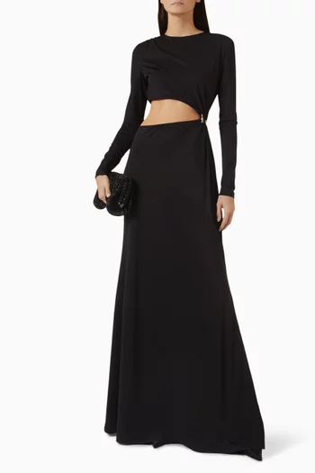 Kimber Cut-out Dress in Jersey