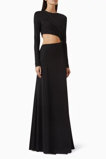 Kimber Cut-out Dress in Jersey