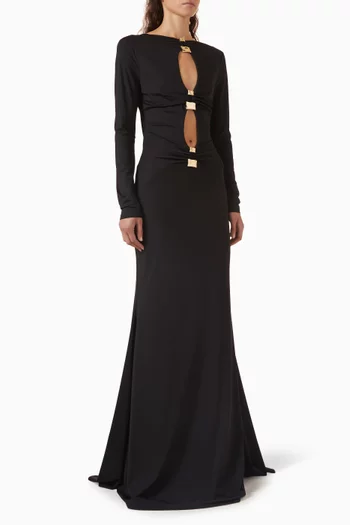 Orsa Cut-out Dress in Jersey