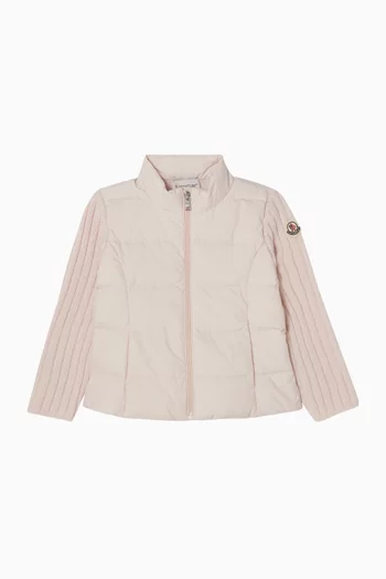 Logo Cardigan in Wool & Cashmere