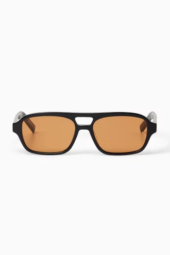 Yori Rectangular Sunglasses in Acetate