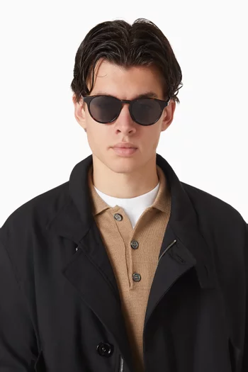 Omi Round Sunglasses in Acetate