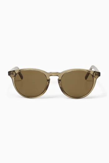 Omi Moss Round Sunglasses in Acetate