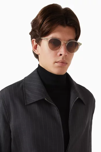 Omi Round Sunglasses in Acetate