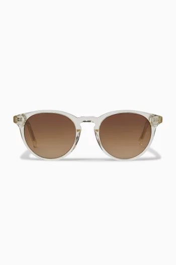 Omi Round Sunglasses in Acetate