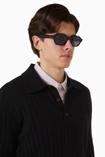 Aro Angular Sunglasses in Acetate