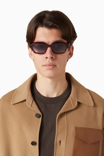 Aro Angular Sunglasses in Acetate